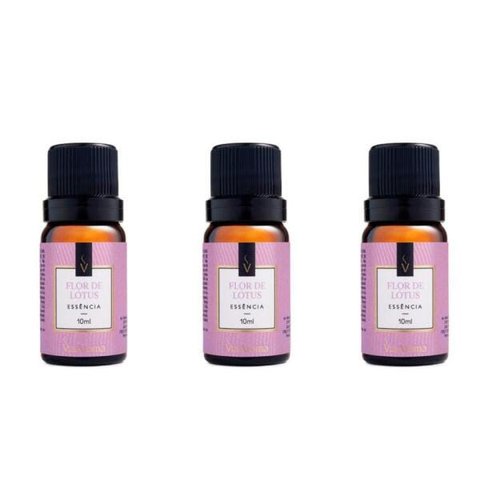 Kit 3 Essências Flor De Lotus - 10Ml Via Aroma