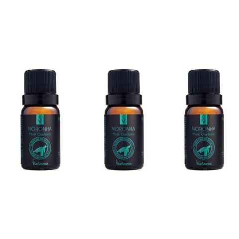 Kit 3 Essências Noronha/Musk Oceânico - 10Ml Via Aroma