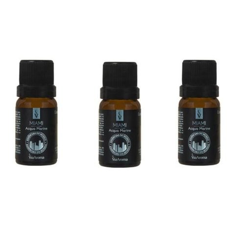 Kit 3 Essências Miami/Acqua Marine - 10Ml Via Aroma