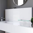 Ver imagem 3 de Saboneteira Dupla para Banheiro Troia Suporte Fenda Prata 1041tr