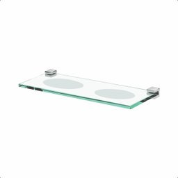 Saboneteira Dupla para Banheiro Troia Suporte Fenda Prata 1041tr - 1