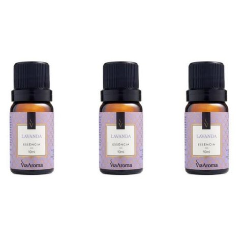 Kit 3 Essências Lavanda - 10Ml Via Aroma