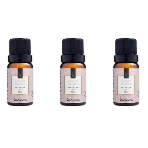 Kit 3 Essências Jamim Branco - 10Ml Via Aroma