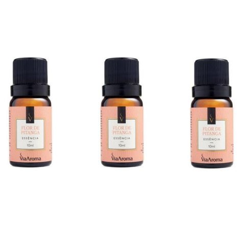 Kit 3 Essências Flor De Pitanga - 10Ml Via Aroma