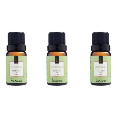 Kit 3 Essências Citronela - 10Ml Via Aroma