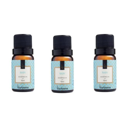 Kit 3 Essências Baby - 10Ml Via Aroma
