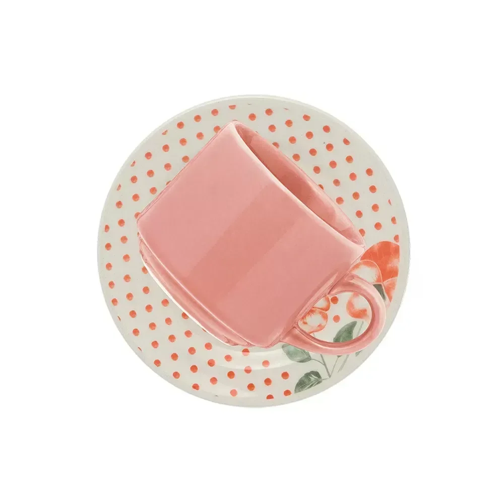 Conjunto de 6 Xícaras Grandes 180 Ml com Pires Holambra - Biona - 1