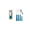Ver imagem 1 de Conjunto Talheres 12 Pcs Leme Azul Tramontina Aço Inox