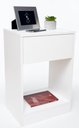 Ver imagem 2 de Mesa de Cabeceira Superior Off White 60x50x30 Enviamos Montado