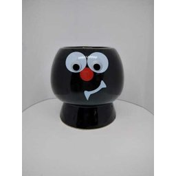 Vaso Cachepot Monstros - Dia Das Bruxas - Halloween:Preto - 1