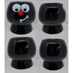 Vaso Cachepot Monstros - Dia Das Bruxas - Halloween:Preto - 5
