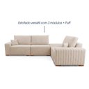Ver imagem 4 de Sofá Modular Kavak 5 Lugares 331cm Bege Bouclê King House