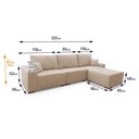Ver imagem 6 de Sofá Modular Kavak 5 Lugares 331cm Bege Bouclê King House