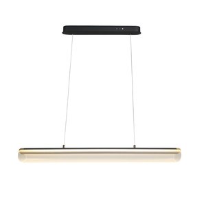 Pendente Linear Led 30w Bivolt Nitrolux Acr-006d – 3000k Luz Quente, Acrílico e Alumínio