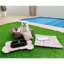Kit Pet Cama Colchonete Toalha 6 Peças P Azul 50x50 Noblesse - 3