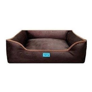 Cama Caminha para Cachorro Pet 60x60 Lavavel Marrom M Suede