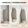 Espelho Grande Corpo Inteiro com Moldura Metal Orgânico Decorativo 170x70cm Luxo - 5