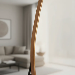 Espelho Grande Corpo Inteiro com Moldura Metal Orgânico Decorativo 170x70cm Luxo - 3 Espelho Grande Corpo Inteiro com Moldura Metal Orgânico Decorativo 170x70cm Luxo - 3