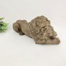 Escultura Leão Marrom 16x39x15cm Decoração Figura Resina - 4