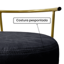 Ver imagem 5 de Banqueta Puff Penteadeira Quarto Maquiagem Base Ferro Facto:preto