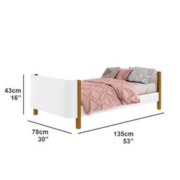 Berço Curvo Mini Cama Olivia - Branco - 5
