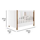 Ver imagem 4 de Berço Curvo Mini Cama Olivia - Branco