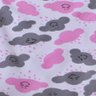 Porta Fralda Organizador Quarto de Bebê Menino Menina 2 Peças com Laço:nuvem Rosa - 3