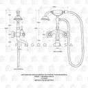 Ver imagem 4 de Misturador Monocomando de Parede para Banheira Itinga Pingoo.casa - Prata