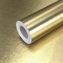 Ver imagem 1 de Kit 5 Rolos Papel Parede Lavavel Metalico Escovado Ouro Open Star 32820