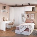 Ver imagem 1 de Guarda-Roupa Infantil Modulado 6 Peças Infinity Branco