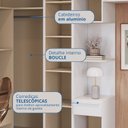 Ver imagem 5 de Guarda-Roupa Infantil Modulado 6 Peças Infinity Branco