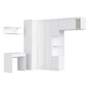 Ver imagem 2 de Guarda-Roupa Infantil Modulado 6 Peças Infinity Branco/Line