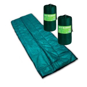 Kit 2 Sacos de Dormir FA Colchões Colchonete Acampamento Camping Solteiro 192x75cm Verde 8161