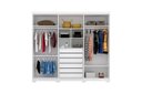 Ver imagem 2 de Guarda-Roupa Casal Monarca 6 Portas Branco - Robel Móveis