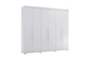 Ver imagem 1 de Guarda-Roupa Casal Monarca 6 Portas Branco - Robel Móveis