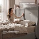 Ver imagem 6 de Cama Estofada Queen com Estrutura Reforçada e Design Moderno Aura