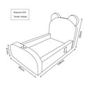 Ver imagem 3 de Cama Montessoriana Juvenil Soft Menino Segura e Confortável para Quarto Infantil com Grade - Azul