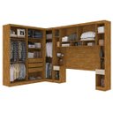 Ver imagem 2 de Armário Guarda-Roupa de Canto Casal Milão Modulado Completo Nature Off-White