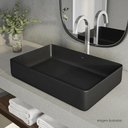 Ver imagem 2 de Cuba Apoio 60cm Retangular Deca Slim Ebano Fosco L.13060.94