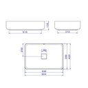 Ver imagem 5 de Cuba Apoio 60cm Retangular Deca Slim Ebano Fosco L.13060.94