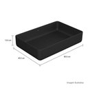 Ver imagem 4 de Cuba Apoio 60cm Retangular Deca Slim Ebano Fosco L.13060.94