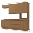 Ver imagem 2 de Armário de Cozinha Modulada Completa Reta 7 Peças 2,70m Maxxi Kappesberg