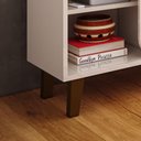 Ver imagem 5 de Rack Bancada para TV até 55 Polegadas Verona 136cm 2 Portas Pés ABS Movelove Jequitiba/Off White