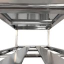 Ver imagem 5 de Mesa Aço Inox Profissional 180x60x90 Cm com 2 Prateleiras Fenestradas com Espelho Nortinox