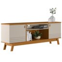 Ver imagem 1 de Rack para Sala TV até 75 Pol. 180cm Color L06 Nature/Off White - Mpozenato