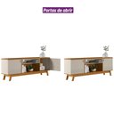Ver imagem 5 de Rack para Sala TV até 75 Pol. 180cm Color L06 Nature/Off White - Mpozenato