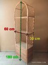 Ver imagem 2 de Estante com Gavetas em Vime (modelo Fino) - Verniz