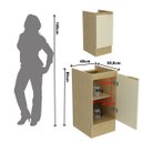 Ver imagem 2 de Balcão de Cozinha 1 Porta com Rodapé sem Tampo 40cm Nanda Tecnomobili