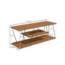 Ver imagem 3 de Rack Industrial para TV 58 Polegadas Kappesberg 180cm Canela/Preto Fosco