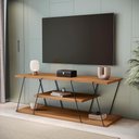 Ver imagem 1 de Rack Industrial para TV 58 Polegadas Kappesberg 180cm Canela/Preto Fosco
